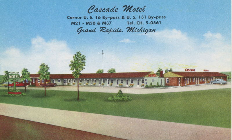 Cascade Motel (Cascade Motor Inn) - Vintage Postcard (newer photo)